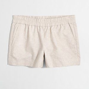 J.Crew Factory 3” metallic boardwalk pull-on short